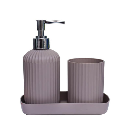 3-Piece Bathroom Organizer Set with Dispenser